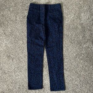 Boden animal print pants. Black velvet animal print. Sz 10yr -140 cm